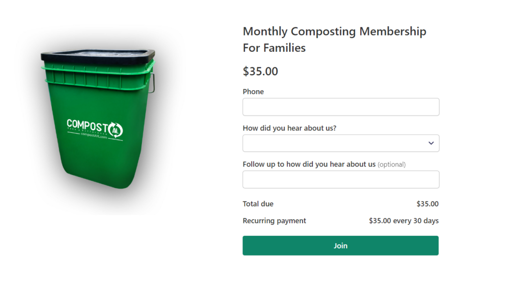 Sign Up Process for CompostAVL | Curbside Compost Pickup Service